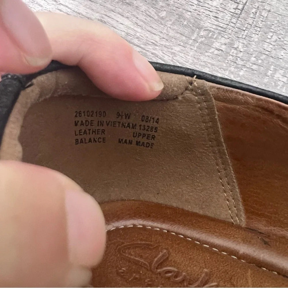 Clarks Artisan Aubria Myth Black Leather Slip On Loafers - Picture 7 of 7